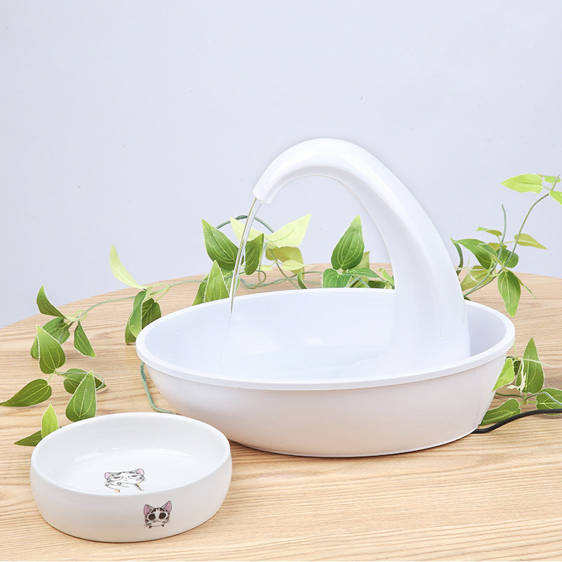 Smart Swan Cat Water Bowl