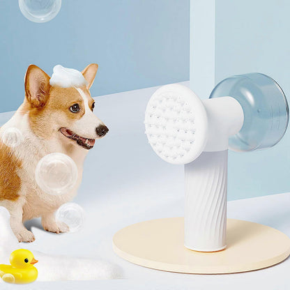 Automatic Foaming Pet Bath Brush